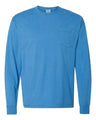 Garment-Dyed Long Sleeve T-Shirt With a Pocket