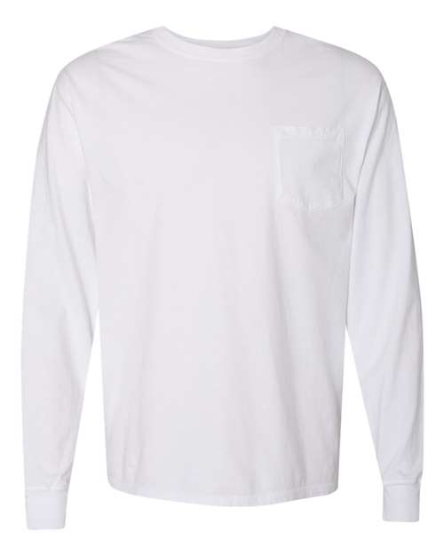 ComfortWash by Hanes Unisex Garment-Dyed Long Sleeve T-Shirt With Pocket