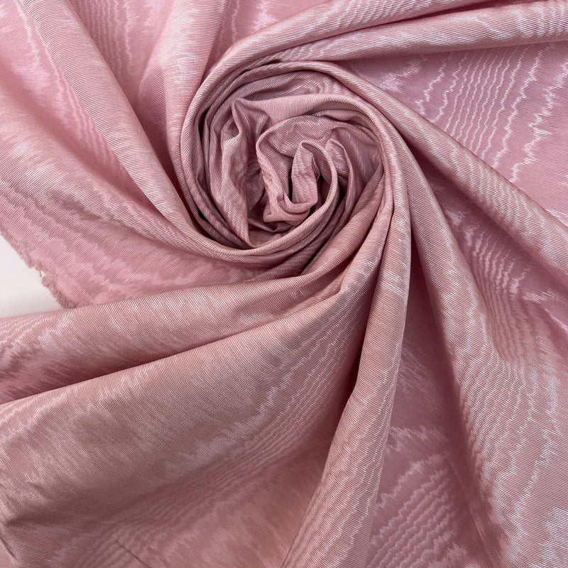 Pink Cotton Moiré Fabric