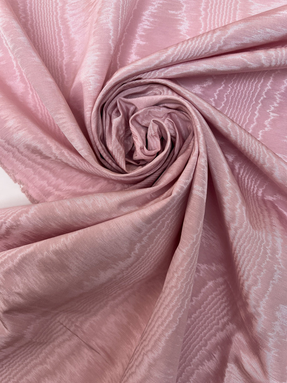 Pink Cotton Moiré Fabric