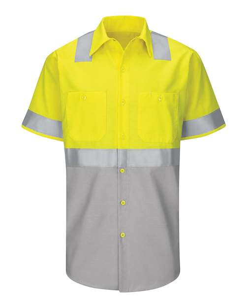 Red Kap Men's Enhanced & Hi-Visibility Work Shirt