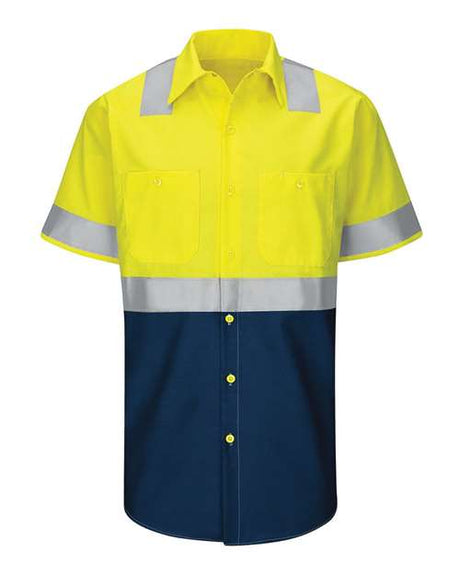 Red Kap Men's Enhanced & Hi-Visibility Work Shirt