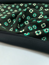 Polyamide Elastane Crepe Printed Green