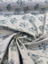 Sunbrella Stem Rainfall Sunbrella Acrylic Fabric - Botanical Floral Print, Rainfall, 54" Width (1 Yard)