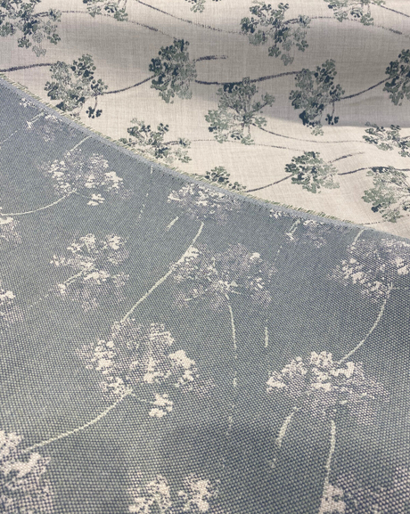 Sunbrella Stem Rainfall Sunbrella Acrylic Fabric - Botanical Floral Print, Rainfall, 54" Width (1 Yard)