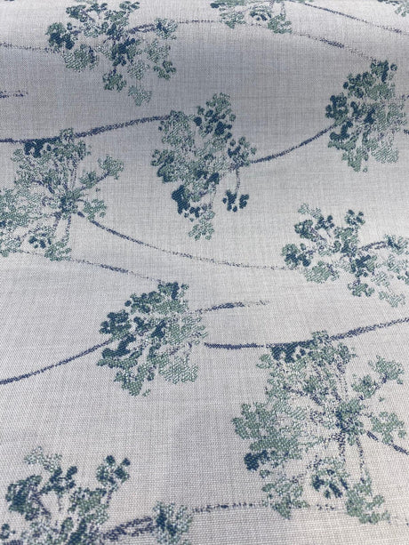 Sunbrella Stem Rainfall Sunbrella Acrylic Fabric - Botanical Floral Print, Rainfall, 54" Width (1 Yard)