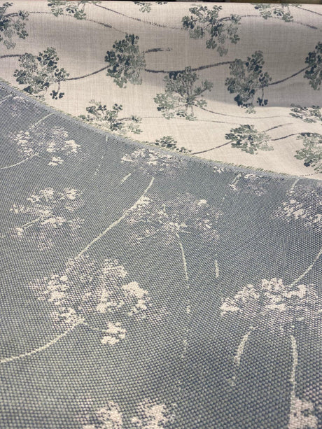 Sunbrella Stem Rainfall Sunbrella Acrylic Fabric - Botanical Floral Print, Rainfall, 54" Width (1 Yard)