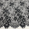 3 Yards Chantilly Embroidered Lace Fabric with Eyelash Scallop