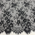 Embroidered Chantilly Lace with Eyelash Scallop