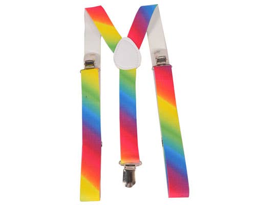 Wide Rainbow Suspenders