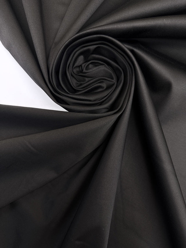 Cotton Viscose Elastane Woven Black