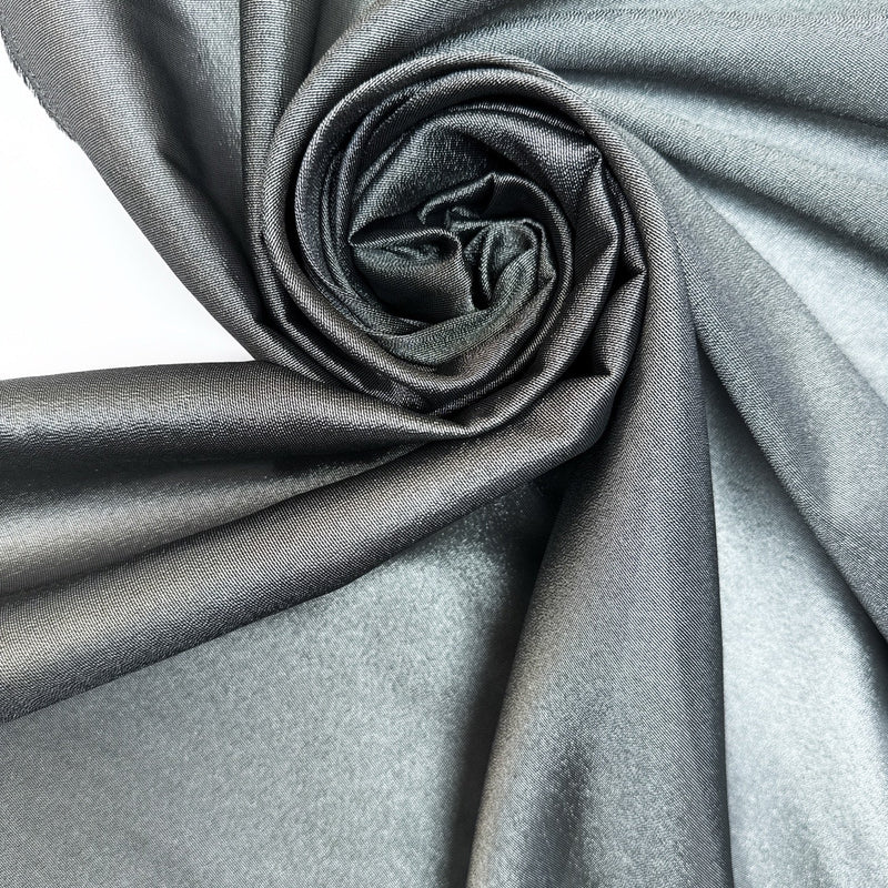 Silk Lurex Fabric Silver