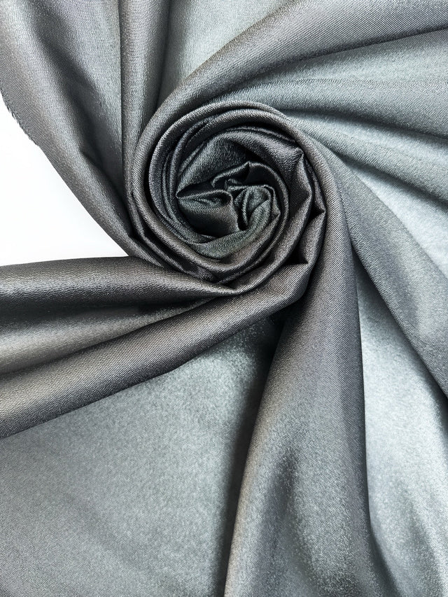 Silk Lurex Fabric Silver