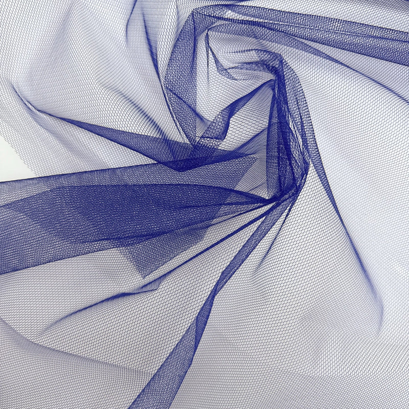Blue Polyamide Mesh Fabric