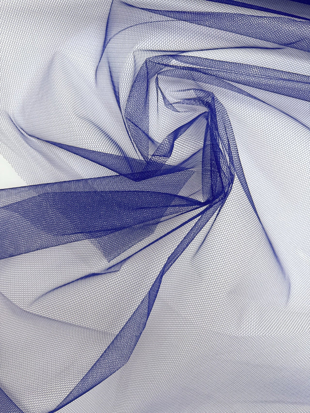 Blue Polyamide Mesh Fabric