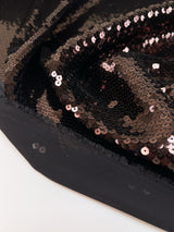 Polyamide Crepe with Sequins Brown Black