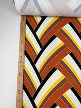 Polyamide Elastane Knitted Blend Printed Yellow Beige