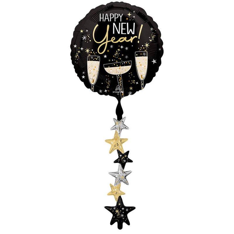 Foil Balloon Bubbly New Year Airwalker