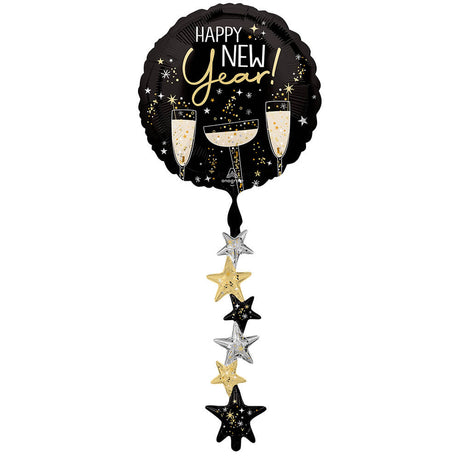 Foil Balloon Bubbly New Year Airwalker