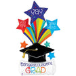 Graduation Foil Balloon Special Delivery Burst Stars