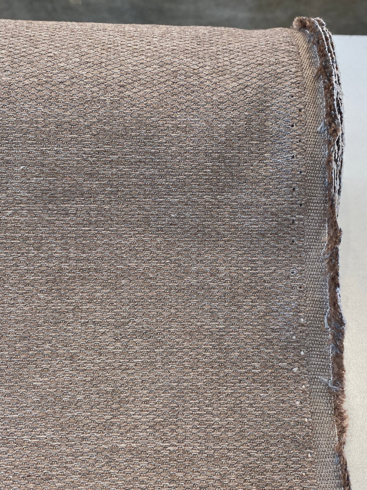Sunbrella Outdoor Pique Mink Acrylic Fabric - Mink Textured Upholstery, 54" Width (By The Yard)