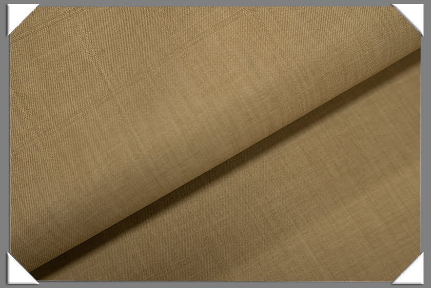Tan Vegan Window Pane Polyester Fabric - Window Pane, Tan, 60" Width (1 Yard)