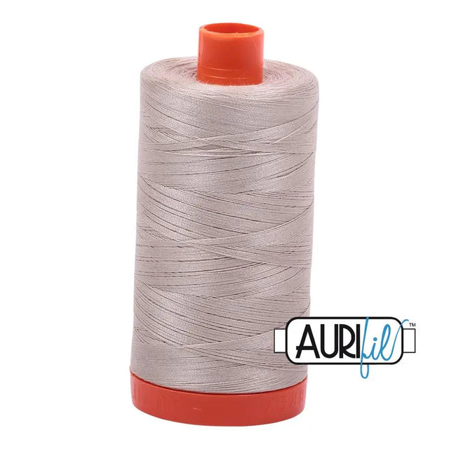 Cotton Thread 50wt Pewter Aurifil Large Spool
