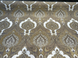Casablanca Chenille Upholstery Fabric - Ivory Treasure Damask, 54" Width (By The Yard)