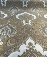 Casablanca Chenille Upholstery Fabric - Ivory Treasure Damask, 54" Width (By The Yard)