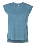 Women's Flowy Rolled Cuffs Muscle Tee