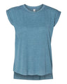 Women's Flowy Rolled Cuffs Muscle Tee