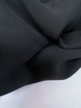 Black Polyester Crepe