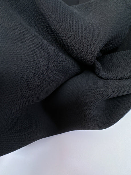 Black Polyester Crepe