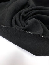 Italian Black Wool Polyamide Fabric