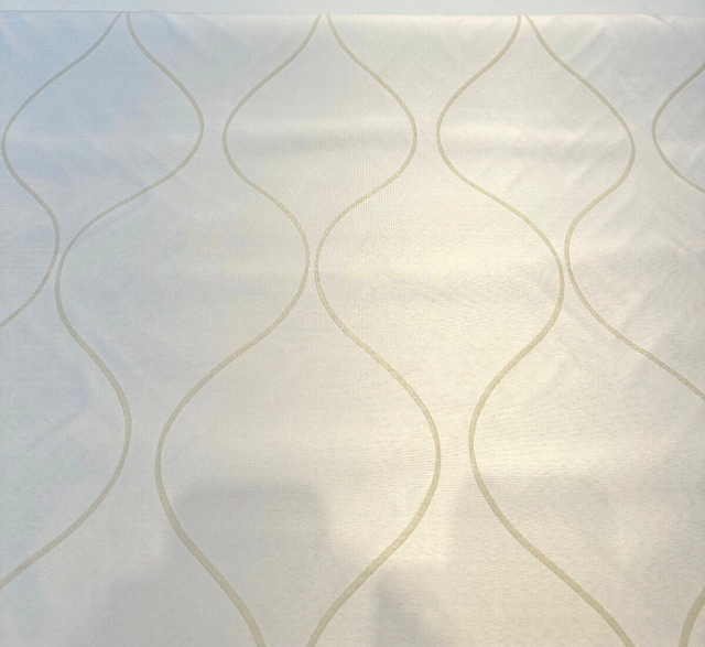 Trellis Ivory Reversible Drapery Woven Fabric - Ivory Trellis, 67" Width (1 Yard)