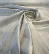 Trellis Ivory Reversible Drapery Woven Fabric - Ivory Trellis, 67" Width (1 Yard)