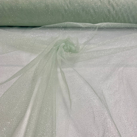 Glitter Mesh Polyester Fabric - Sparkle Net, 60" Width (1 Yard)