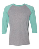 Unisex Triblend Three-Quarter Raglan Baseball T-Shirt
