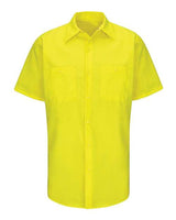 Red Kap Men's Tall Enhanced Hi-Visibility Work Shirt