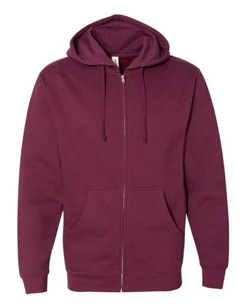 Midweight Full-Zip Hooded Sweatshirt