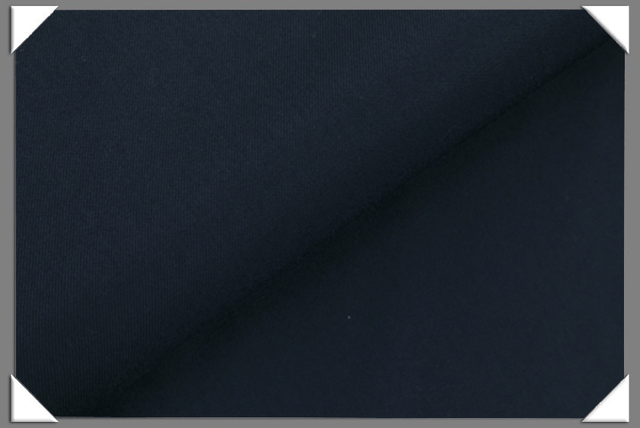Machine Washable Navy Gabardine Wool Blend Fabric - Navy, Gabardine, 58/60" Width