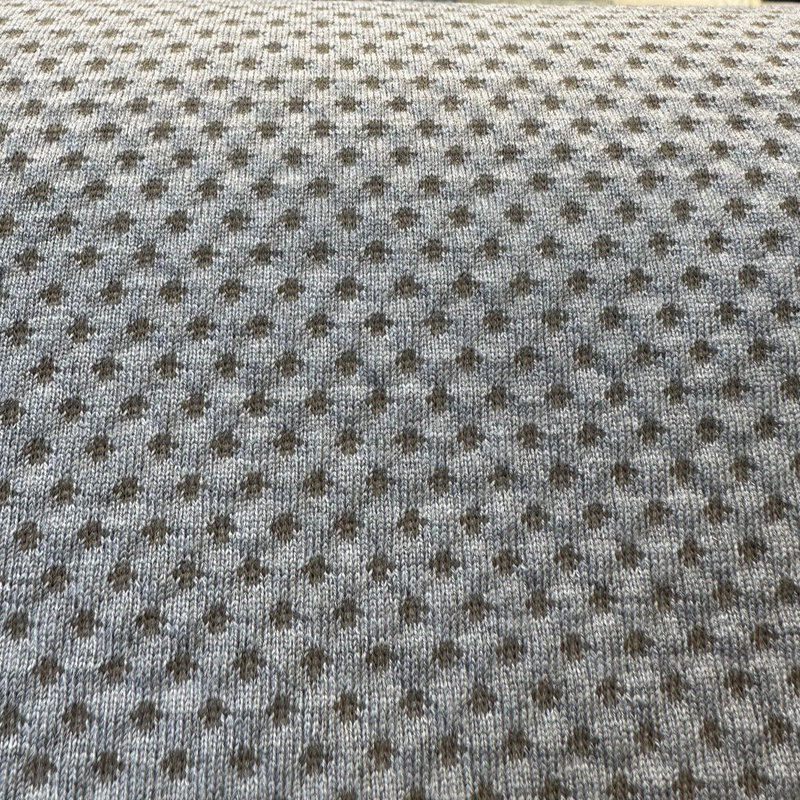 Sunbrella Dot Gray Putty 3D Acrylic Fabric - Gray Putty Dot Pattern, 61" Width (By The Yard)
