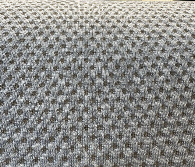 Sunbrella Dot Gray Putty 3D Acrylic Fabric - Gray Putty Dot Pattern, 61" Width (By The Yard)
