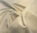 Modern Velvet Polyester Fabric - Ivory Velvet Pile, 56" Width (1 Yard)