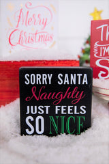 4” Wood Holiday Sign