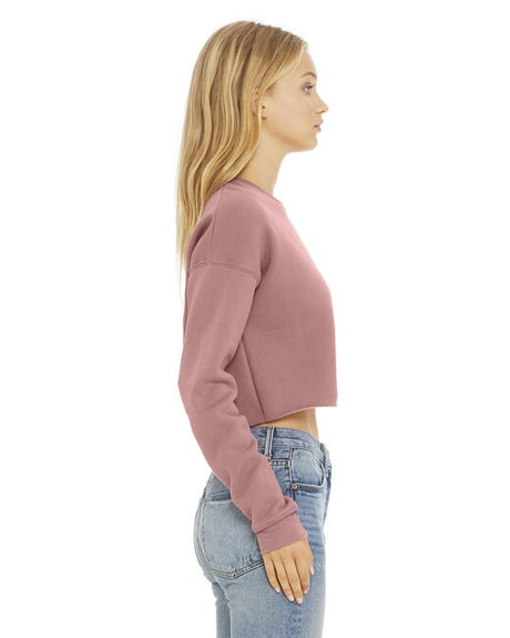 BELLA+CANVAS Ladies Cropped Fleece Crew Sweatshirt