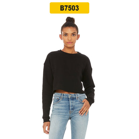 Bella + Canvas® Ladies Cropped Fleece Crew