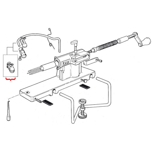 L. Tellier Complete Peeler Blade for Kali Apple Peeler