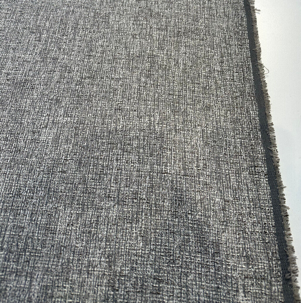 Crypton Performance Compass Gray Stone Upholstery Fabric - Gray Stone, Textured Chenille, 1 Yard