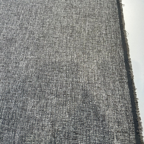 Crypton Performance Compass Gray Stone Upholstery Fabric - Gray Stone, Textured Chenille, 1 Yard